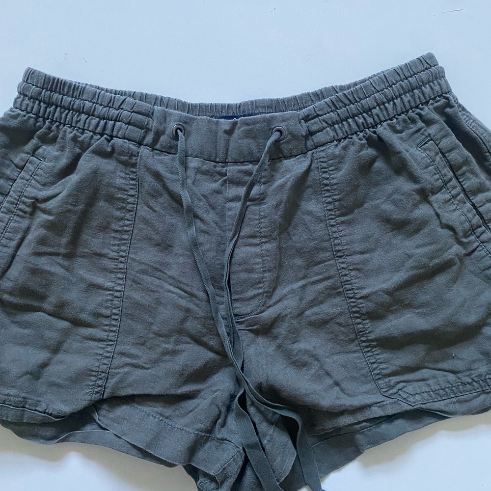 Army green shorts